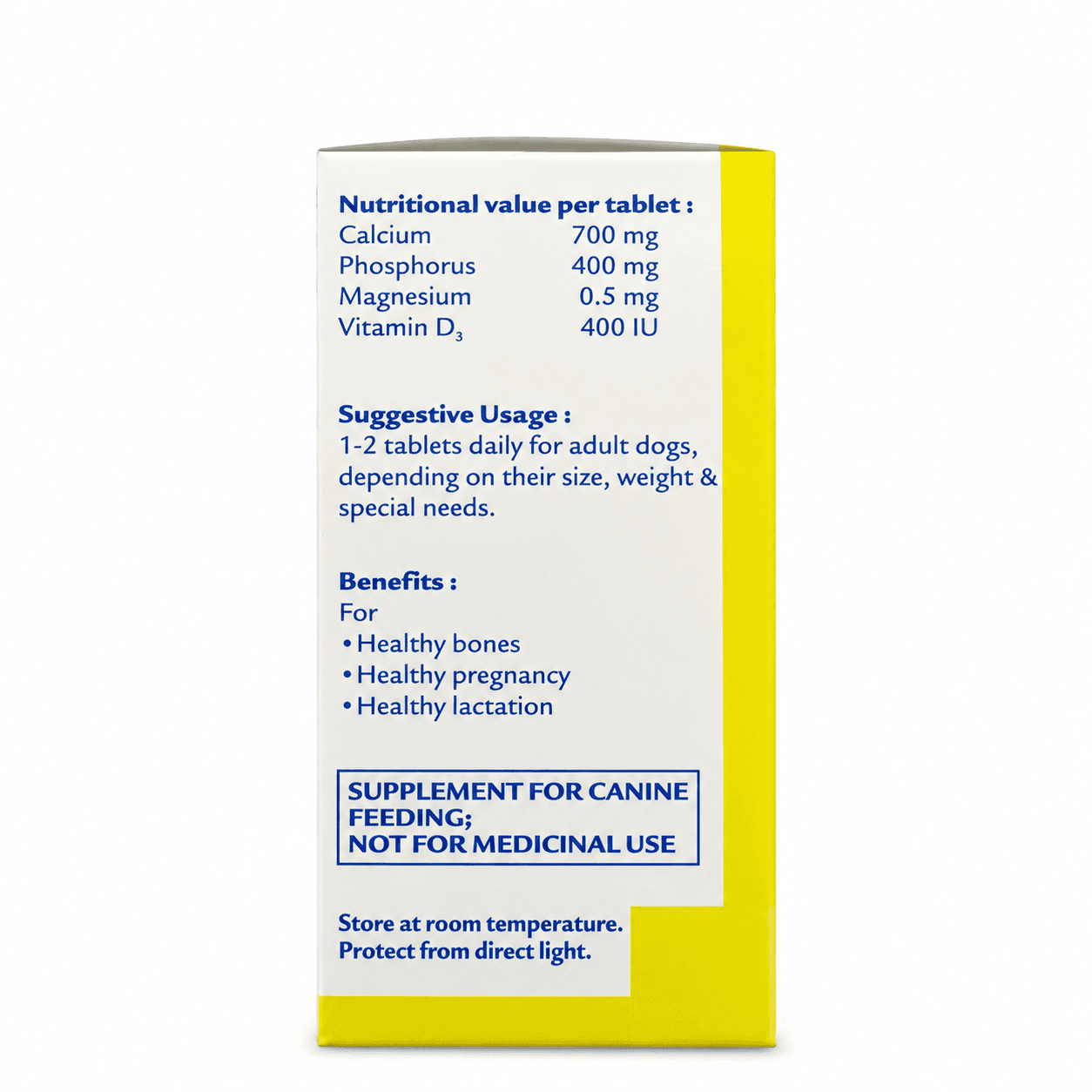Virbac Canitone Calcium & Vitamin D3 Supplement for Dogs – 30 Tablets view 3