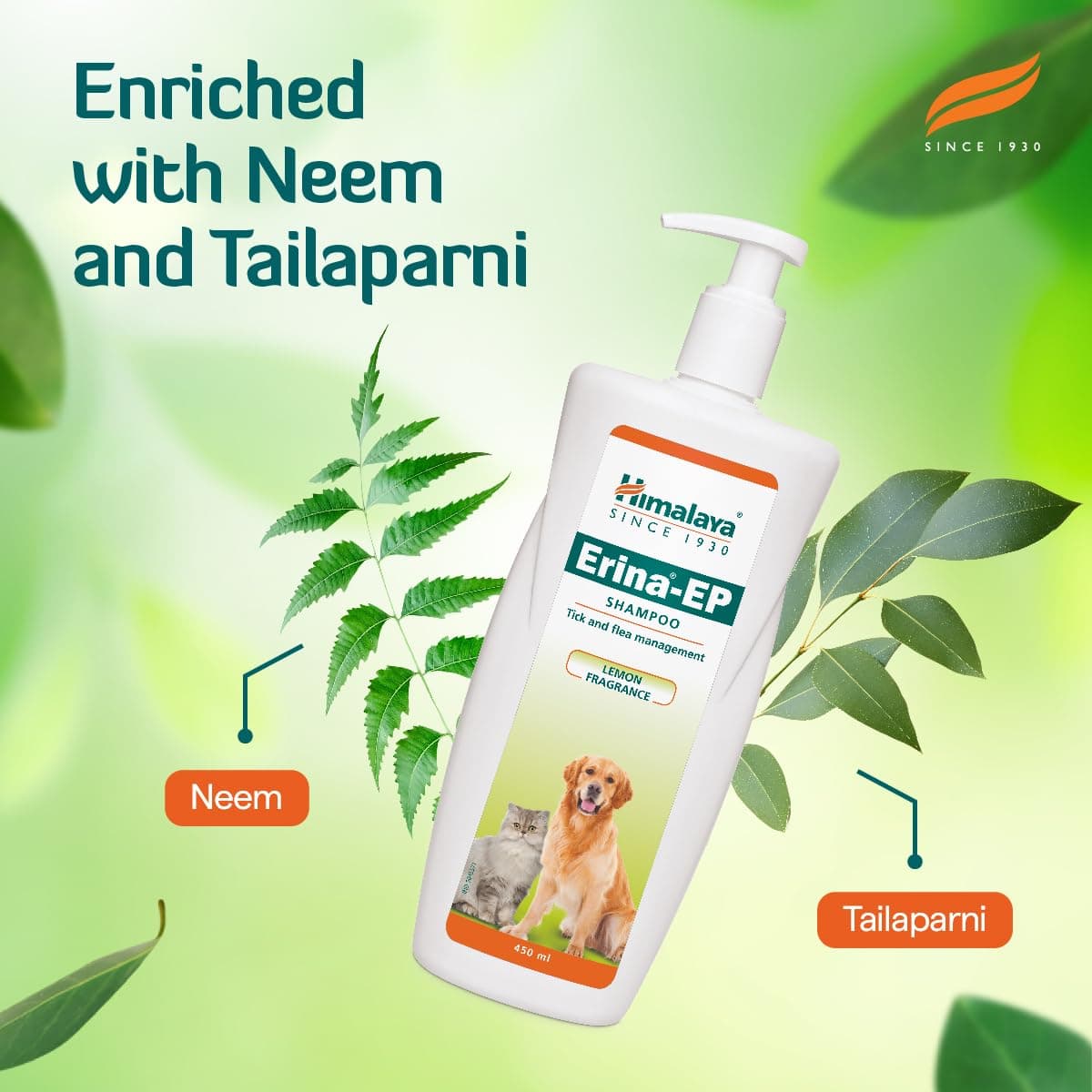 Himalaya Erina-EP Tick & Flea Management Pet Shampoo view 5