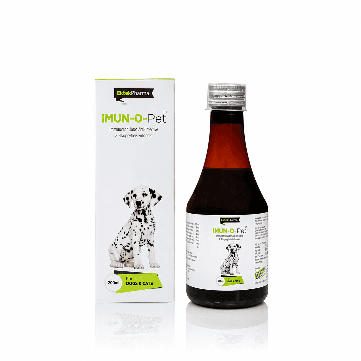 Ektek Pharma Imun-O-Pet Immune Support Syrup for Dogs & Cats – 200ml
