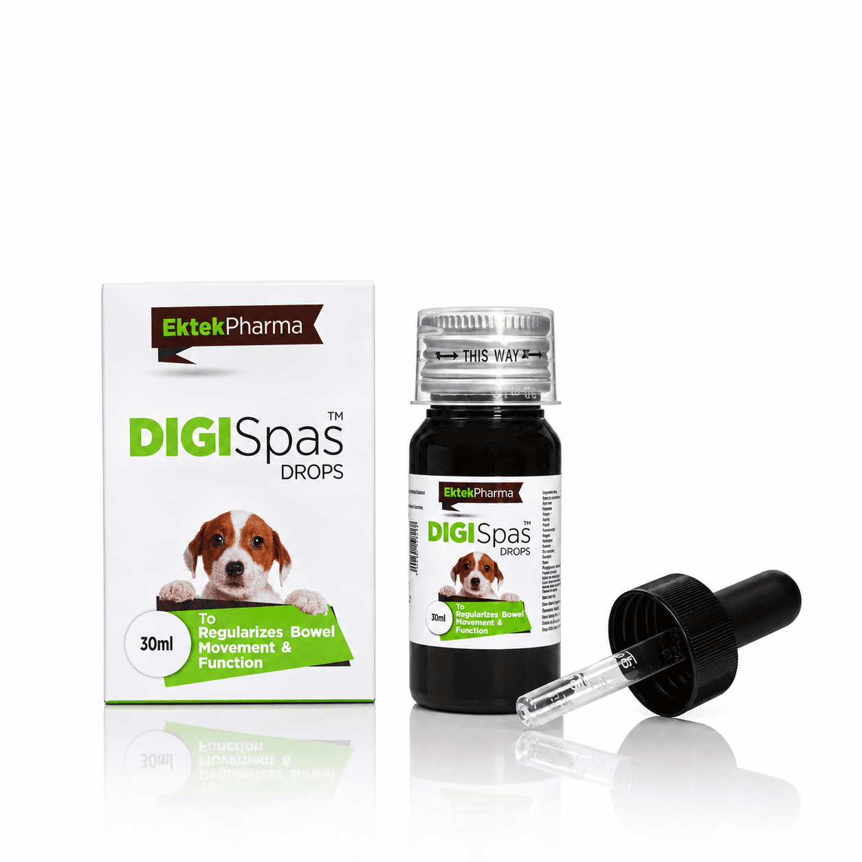 Ektek Pharma DigiSpas Digestive Support Drops for Dogs & Cats – 30ml