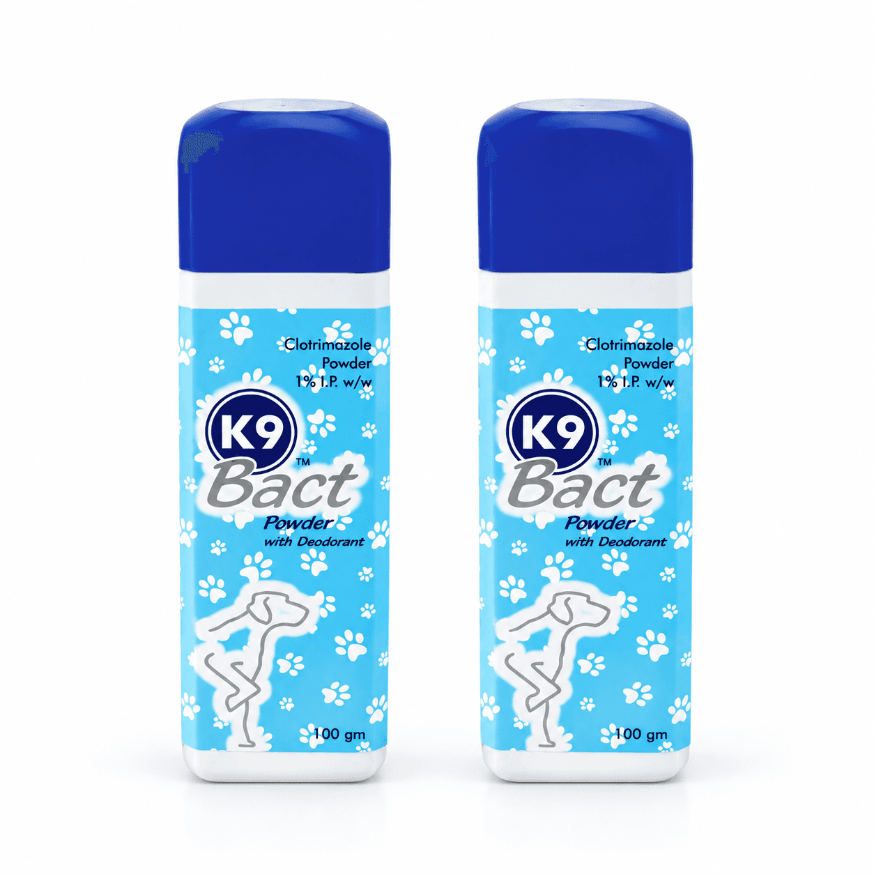 Ektek Pharma K9 Bact Clotrimazole 1% Antifungal Dusting Powder with Deodorant – 100g view 2