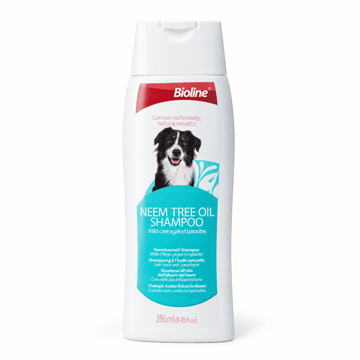 Bioline Neem Tree Oil Dog Shampoo.