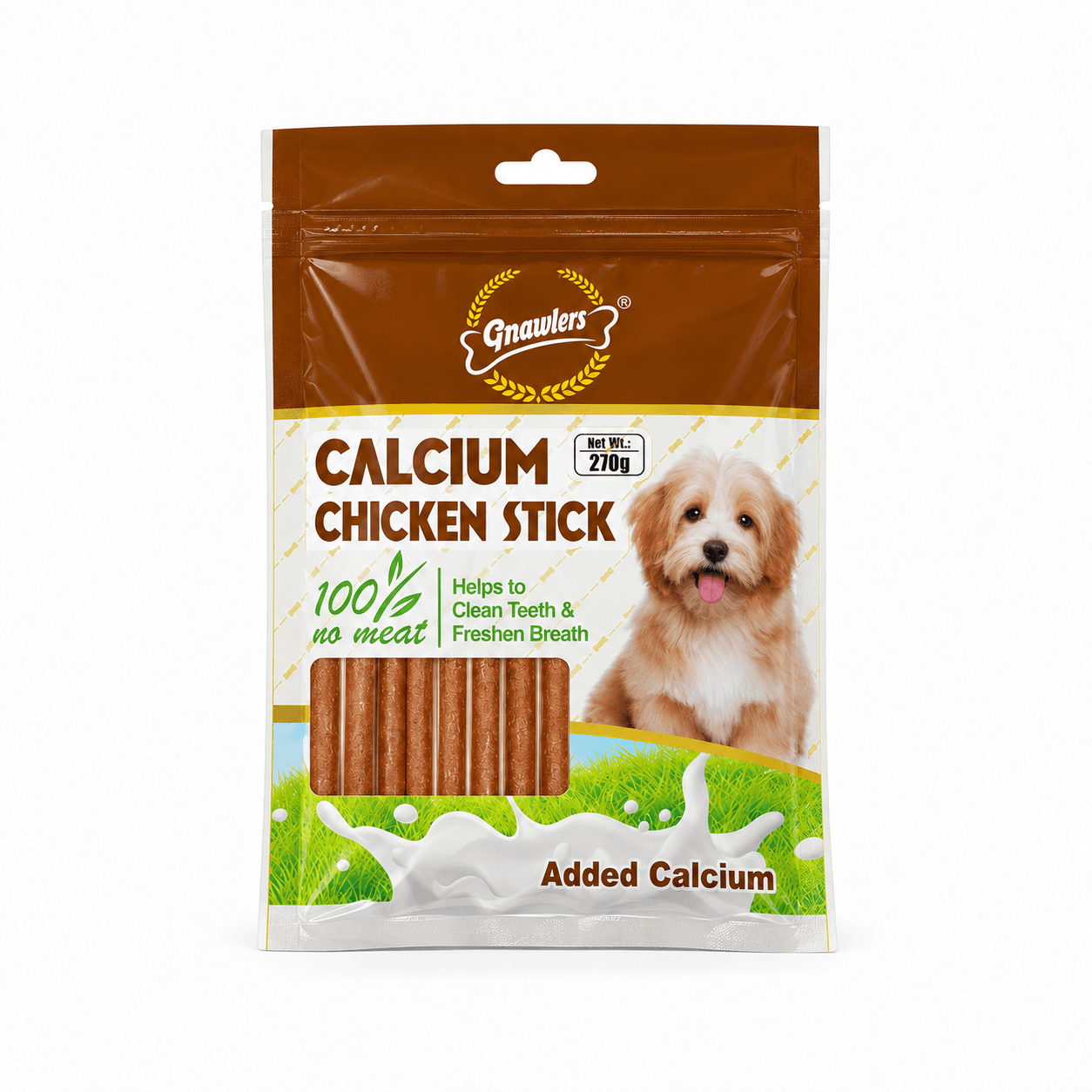 Gnawlers Calcium Chicken Stick Dog Treats – 270g