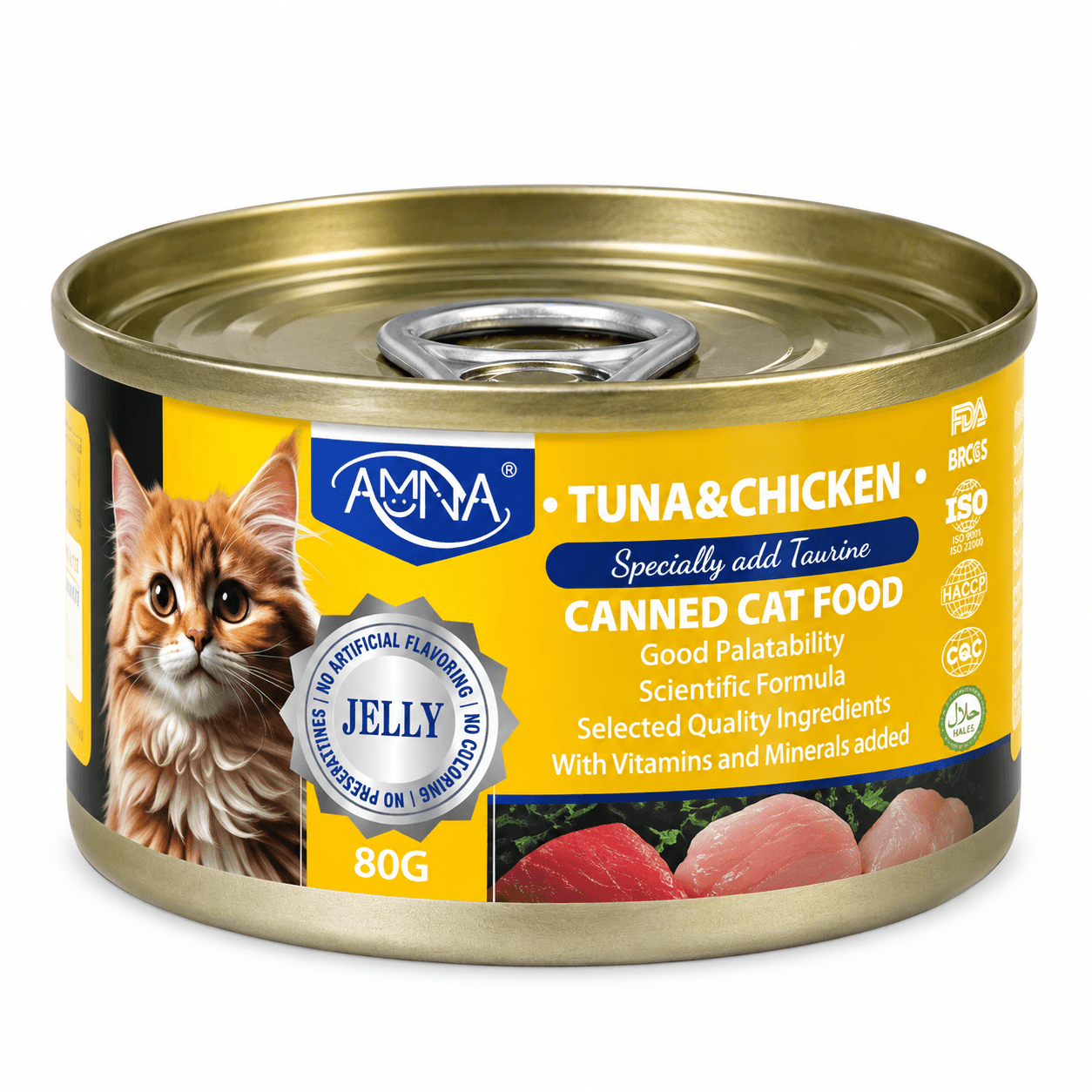 AMNA Tuna & Chicken Jelly Wet Cat Food 80g