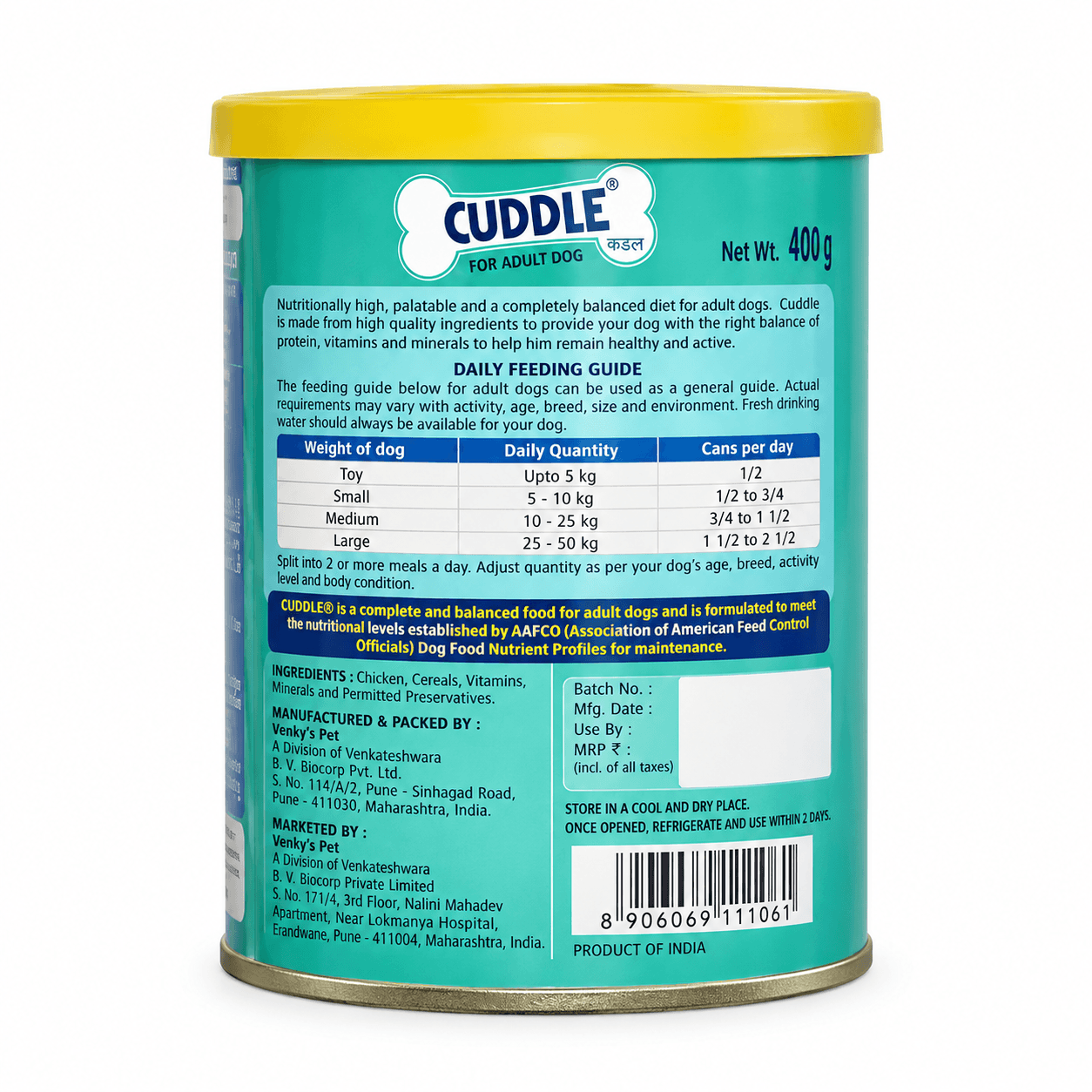Venworld Cuddle Rich in Chicken Adult Dog Wet Food view 3
