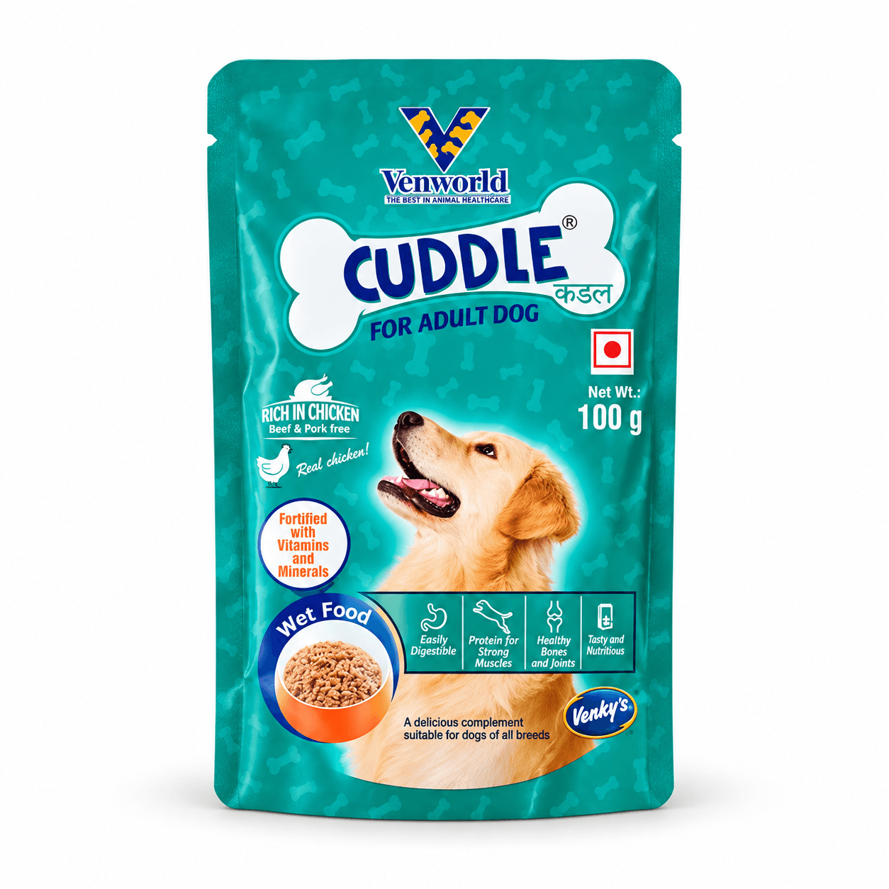 Venworld Cuddle Rich in Chicken Adult Dog Wet Food