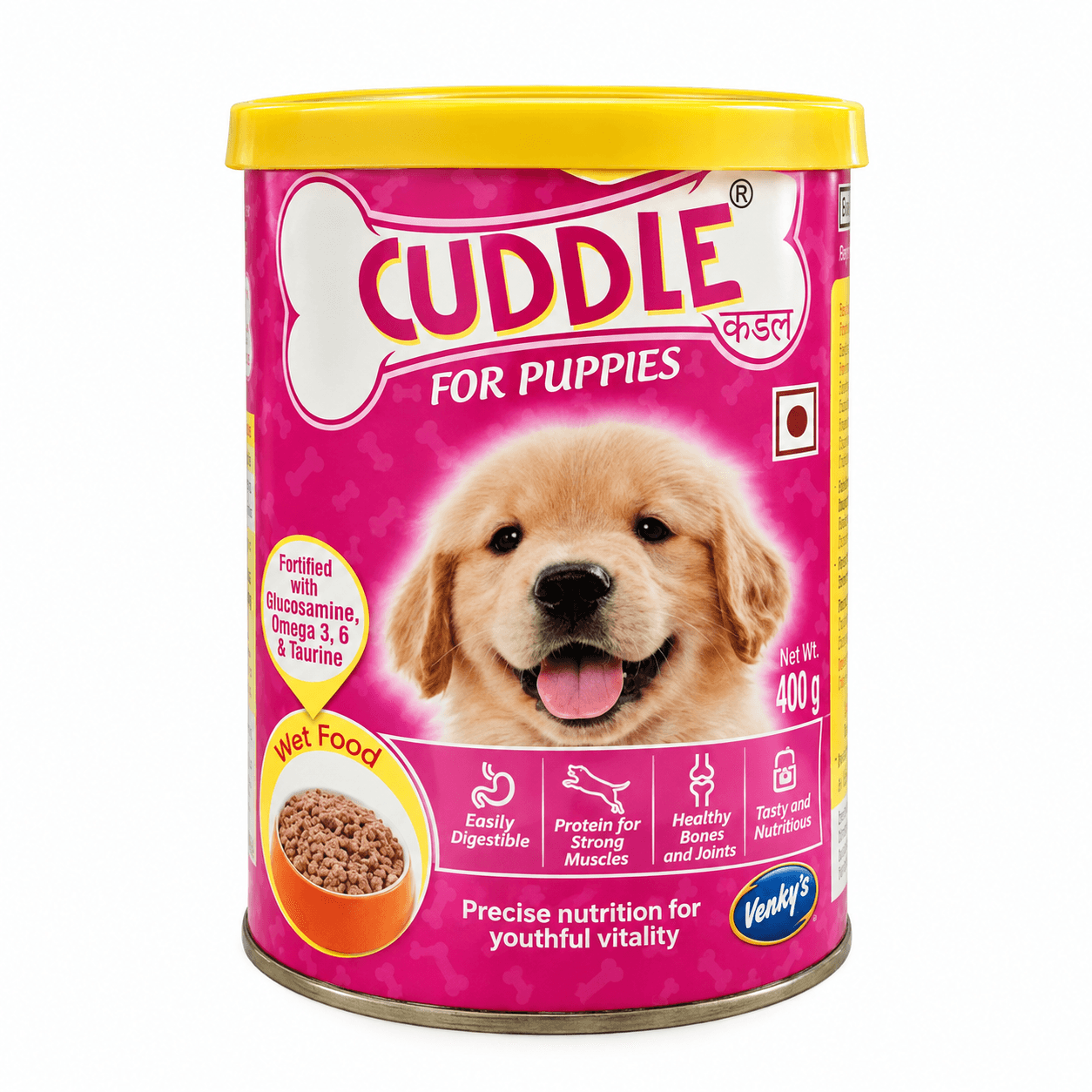 Venworld Cuddle Rich in Chicken Puppy Wet Dog Food, 400g