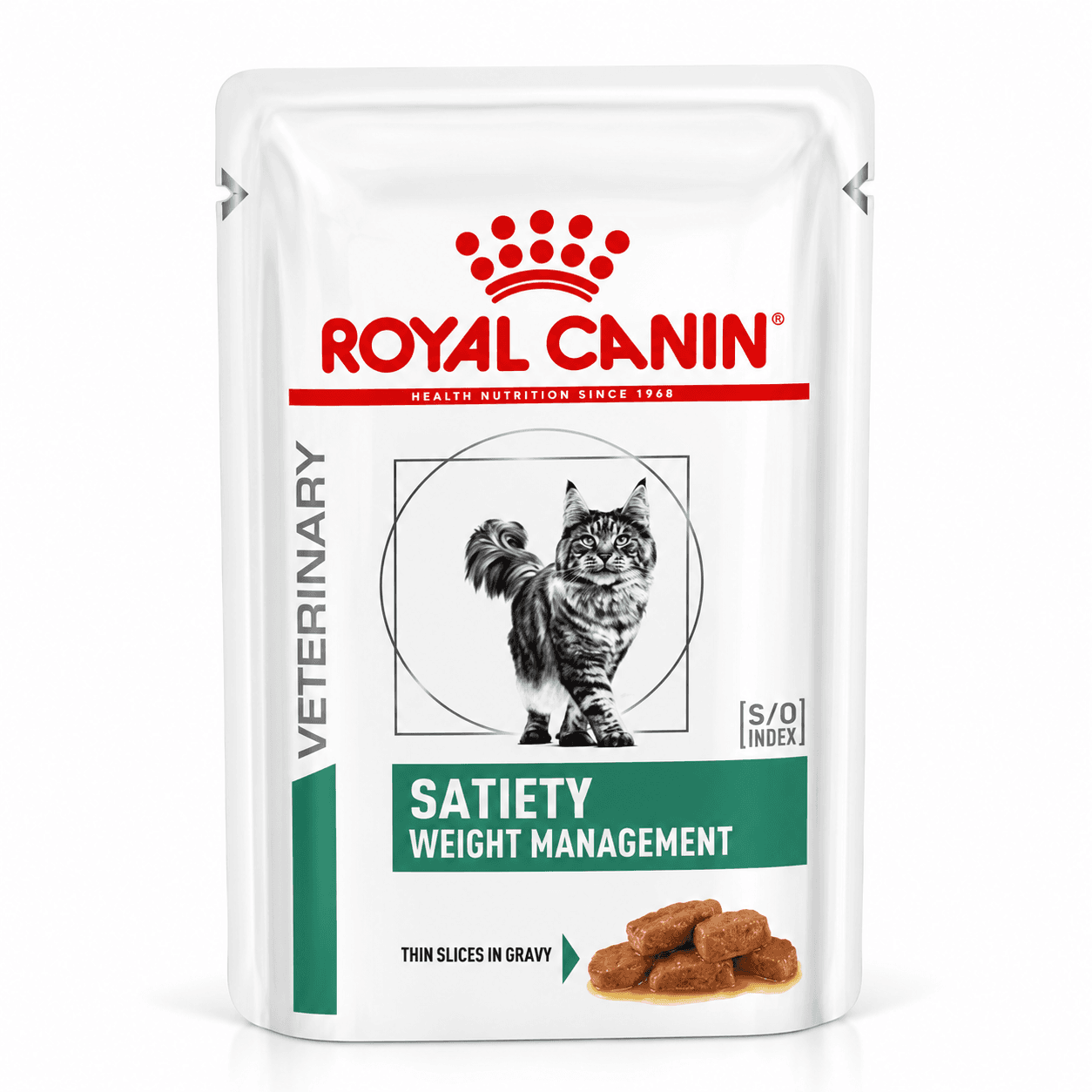 Royal Canin Satiety Weight Management Thin Slices in Gravy Veterinary Wet Cat Food – 85 g