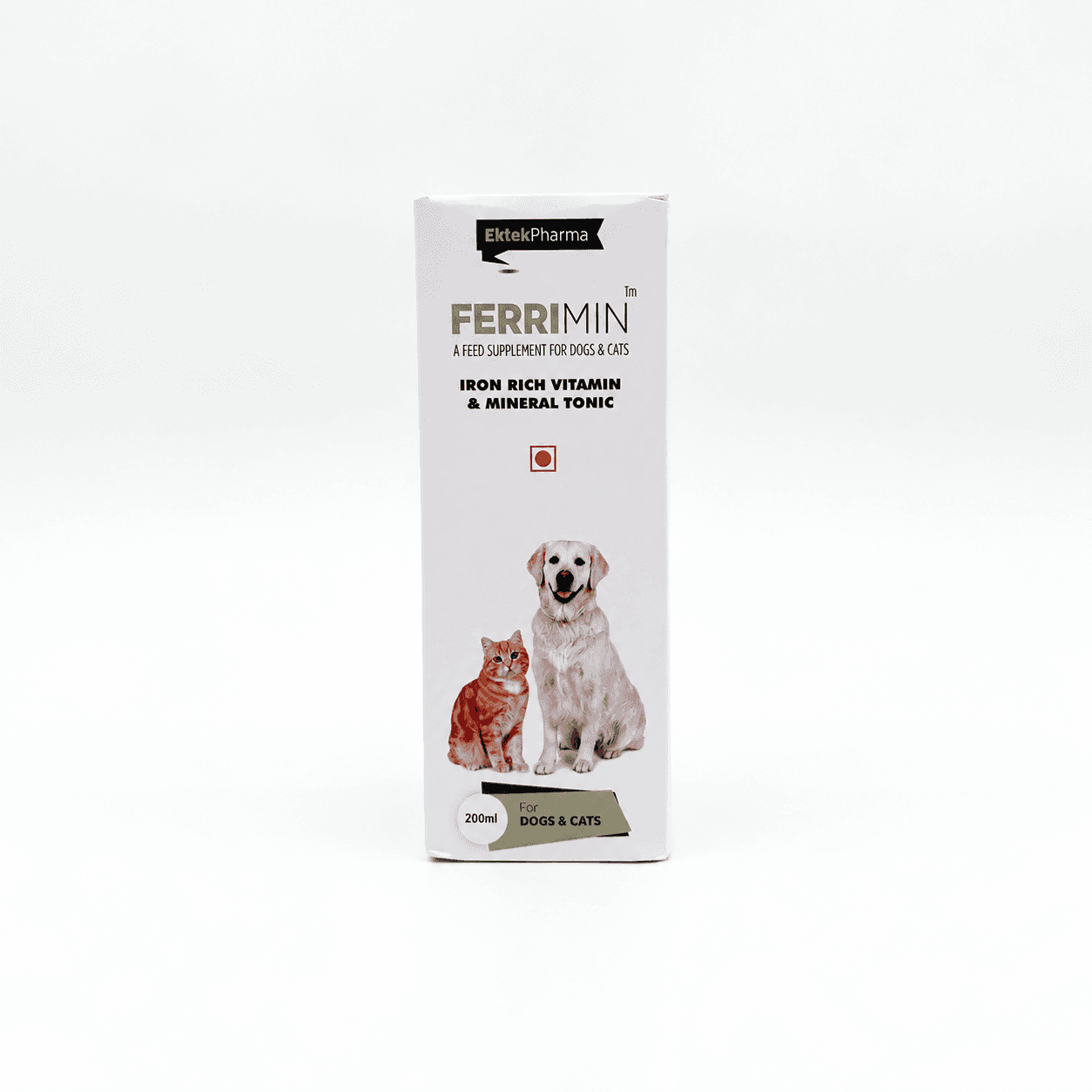 Ektek Pharma Ferrimin Iron-Rich Vitamin & Mineral Tonic for Dogs & Cats – 200ml