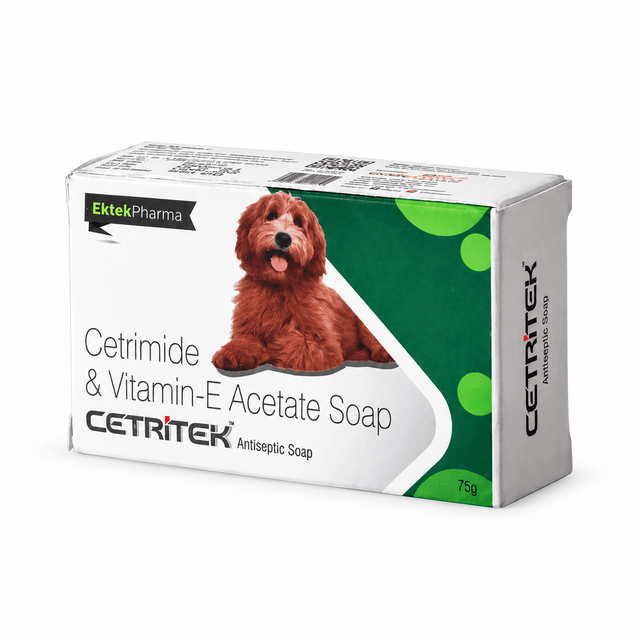 Ektek Pharma Cetritek Cetrimide & Vitamin E Acetate Antiseptic Soap – 75g