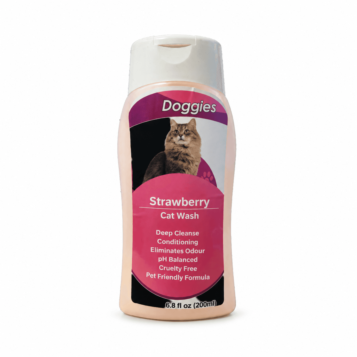 Doggies Strawberry Cat Wash Shampoo – 200ml