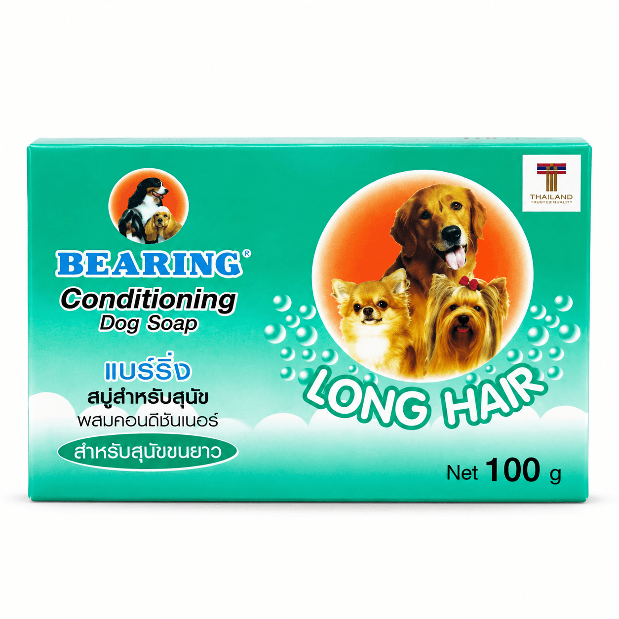 Bearing Anti-Tick & Flea Dog Soap Long Hair 100 g