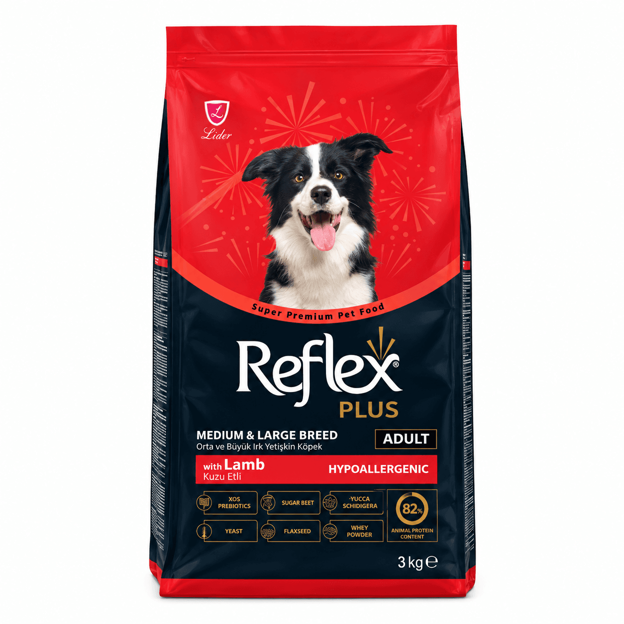 Reflex Plus Medium & Large Breed Adult Lamb Dry Dog Food