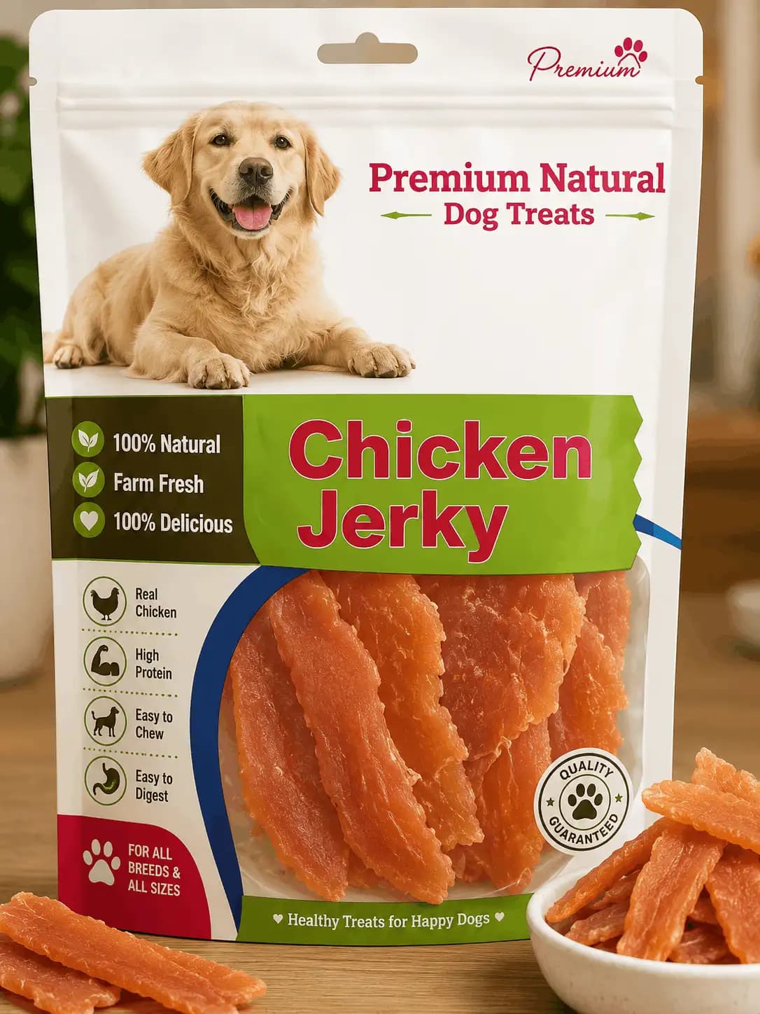 Chicken Jerky Dog Treats – Natural Protein-Rich Chewy Snacks